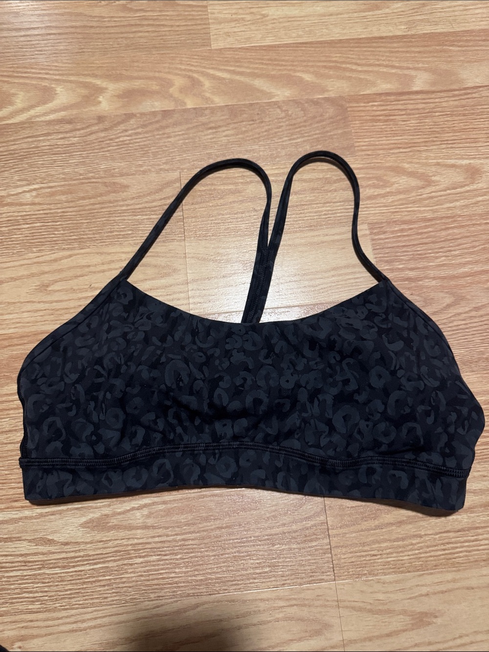 Lululemon Flow Y Bra Nulu
Light Support Black Leopard (no longer sold on Lulu)